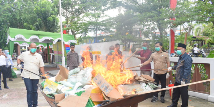 Pemusnahan BB - Pembakaran